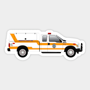 greenville county EMS Quick response vehicle Sticker